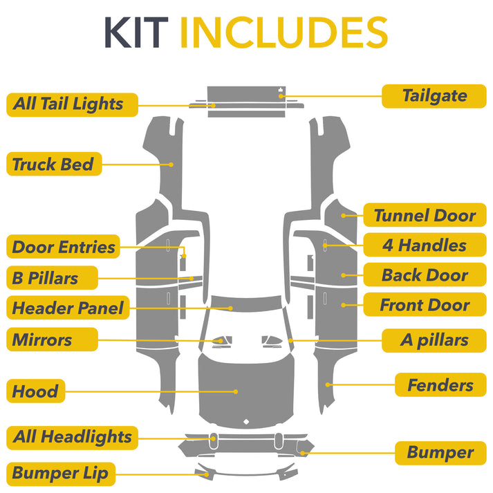 Full Wrap PPF for Rivian R1T