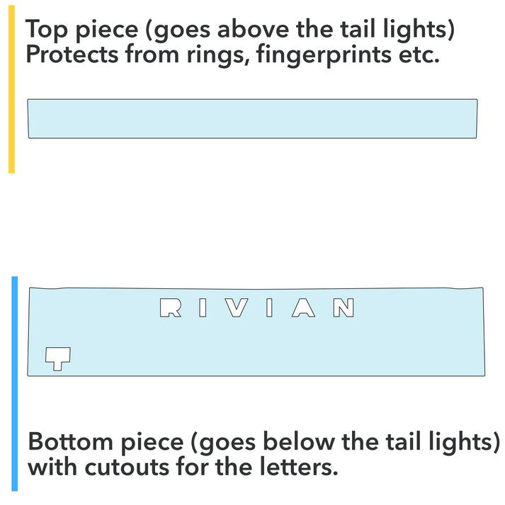 Tailgate Clear Protection Film (PPF) for Rivian R1T
