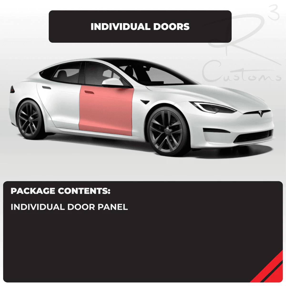 Tesla Door Individual Panel Paint Protection Set