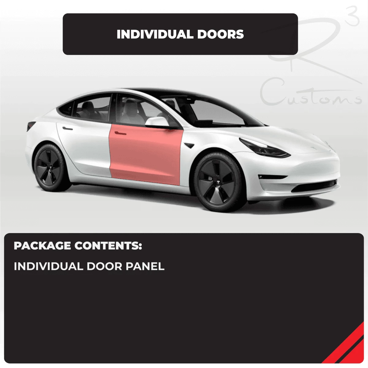 Tesla Door Individual Panel Paint Protection Set