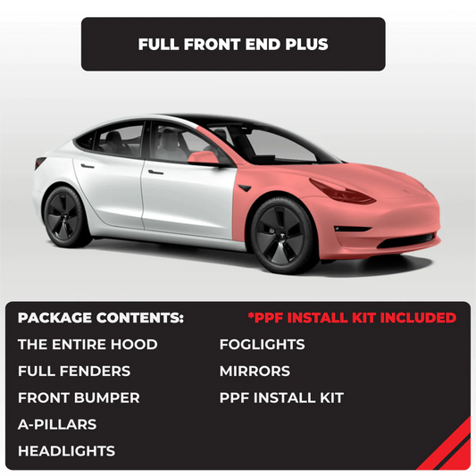 Tesla Model 3 Full Front End Plus Paint Protection Film