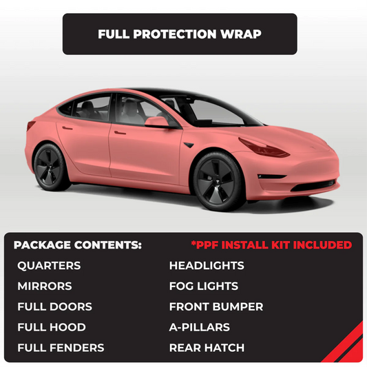 Tesla Model 3 Full Paint Protection Film Wrap